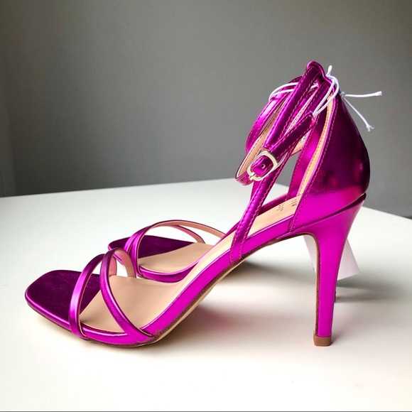 a new day Shoes - A new day Kayce Metallic Pink Open Toe High Heels